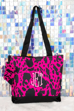 NGIL Hot Pink Milkin' It with Black Trim Tote Bag - Wholesale Accessory Market