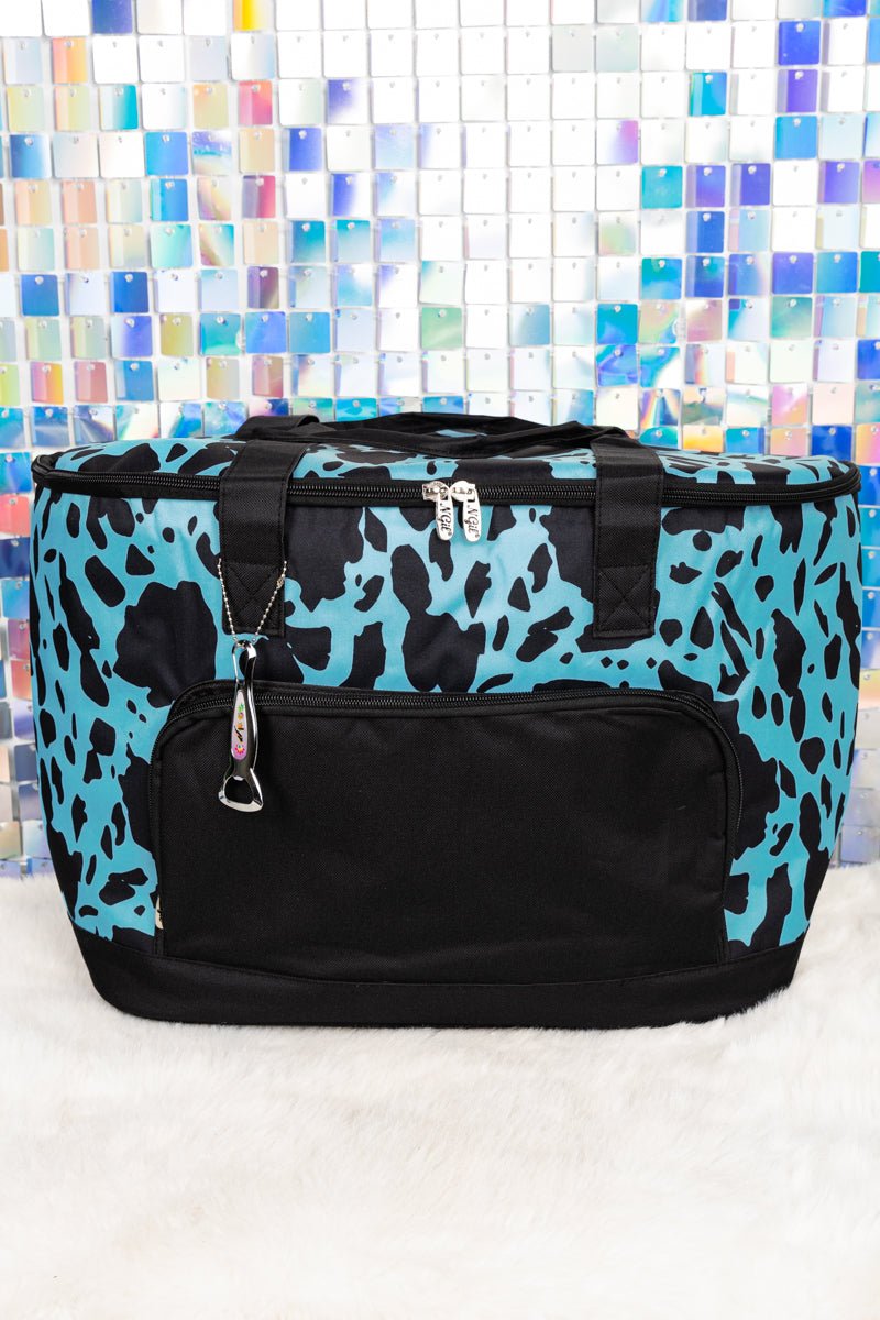 NGIL Turquoise Milkin' It and Black Cooler Tote with Lid - Wholesale Accessory Market