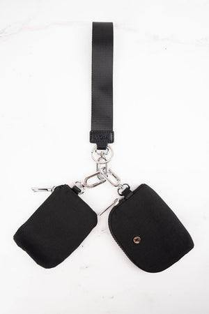NGIL Black Dual Pouch Wristlet - Wholesale Accessory Market