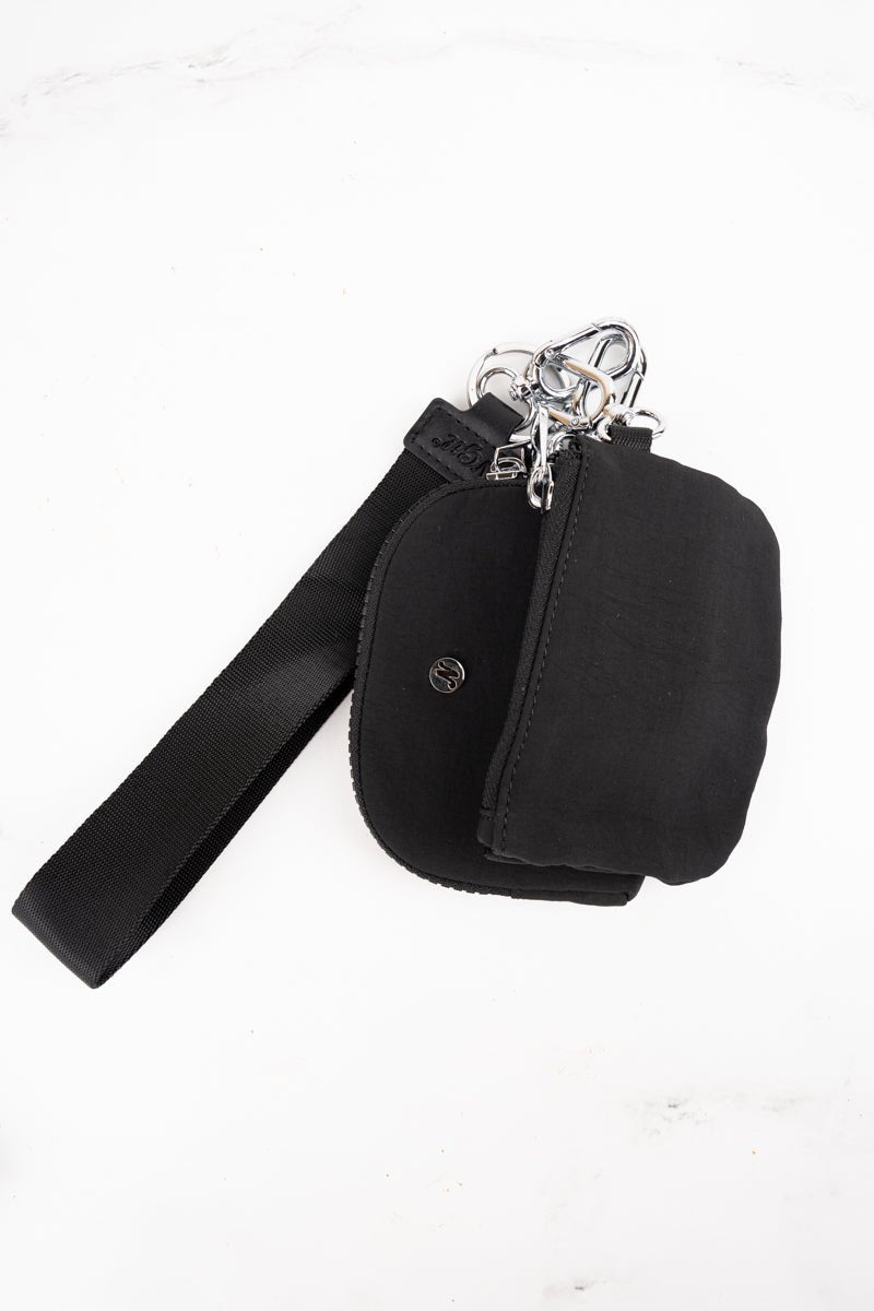NGIL Black Dual Pouch Wristlet - Wholesale Accessory Market