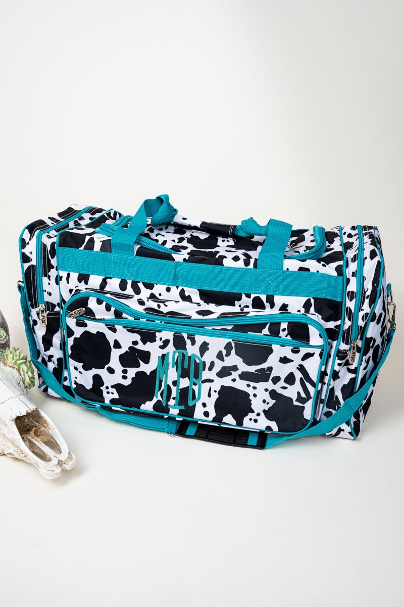 Deja Moo Turquoise Duffle Bag 23" - Wholesale Accessory Market