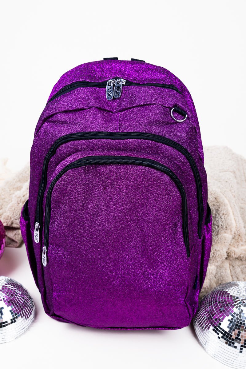 NGIL Purple Glitz & Glam Living Large Backpack - Wholesale Accessory Market