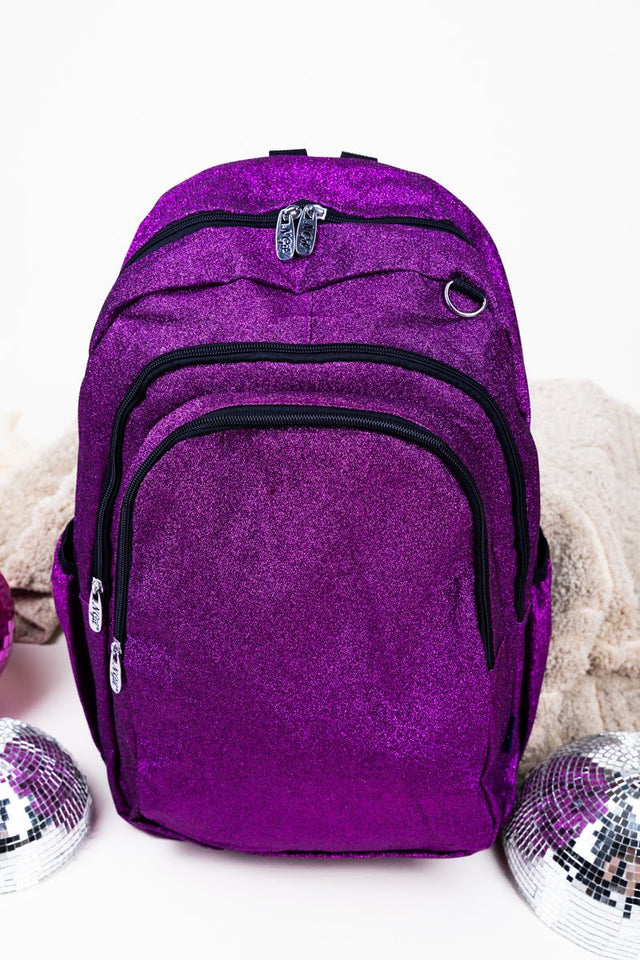 NGIL Purple Glitz & Glam Living Large Backpack - Wholesale Accessory Market