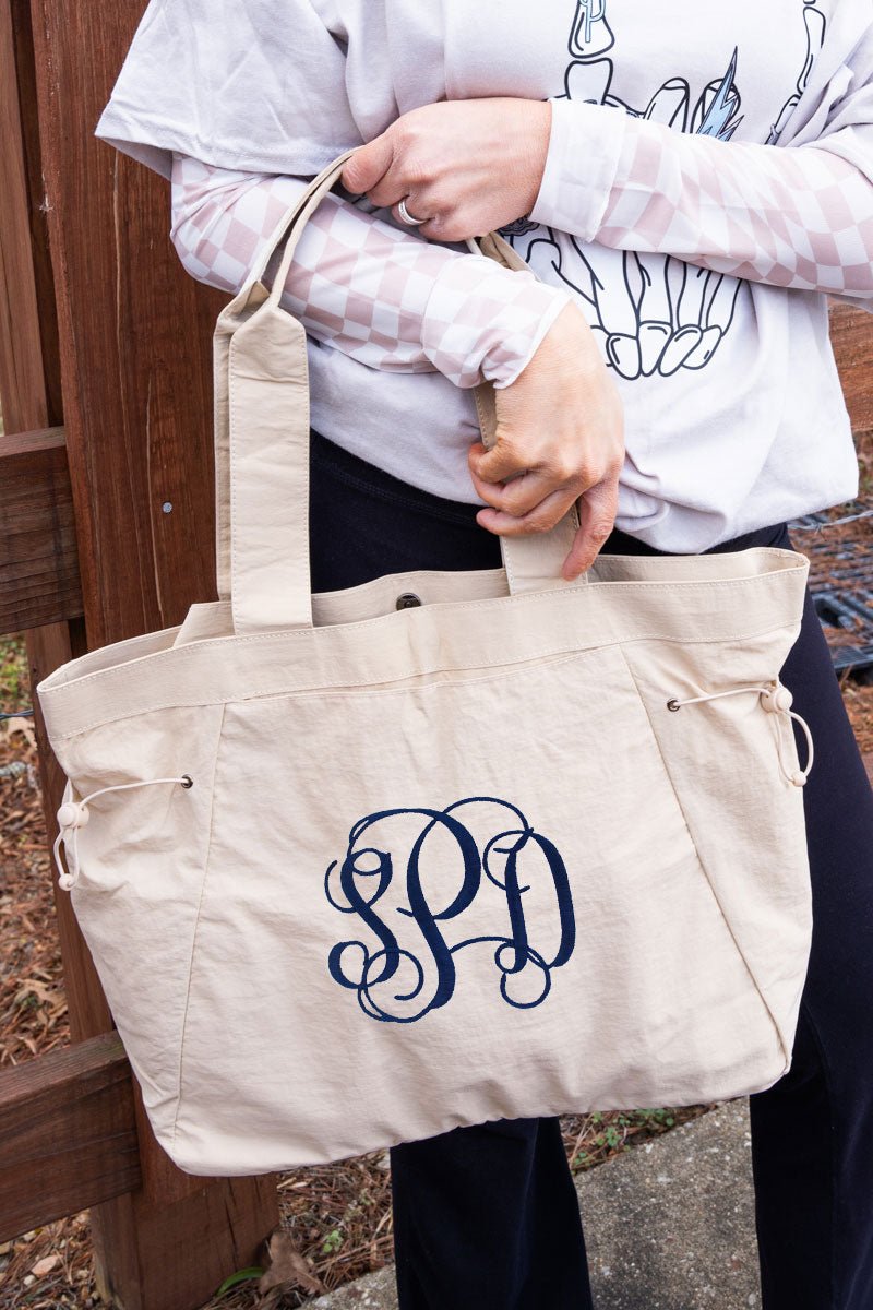 NGIL Ivory Shoreview Side Cinched Tote Bag - Wholesale Accessory Market