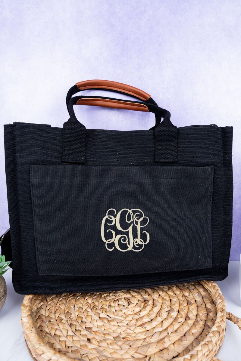 NGIL Black Laurel Bay Small Canvas Tote - Wholesale Accessory Market