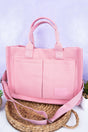 NGIL Pink Laurel Bay Small Canvas Tote - Wholesale Accessory Market