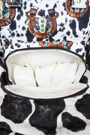 NGIL Corpus Christi Cow Diaper Bag Backpack - Wholesale Accessory Market