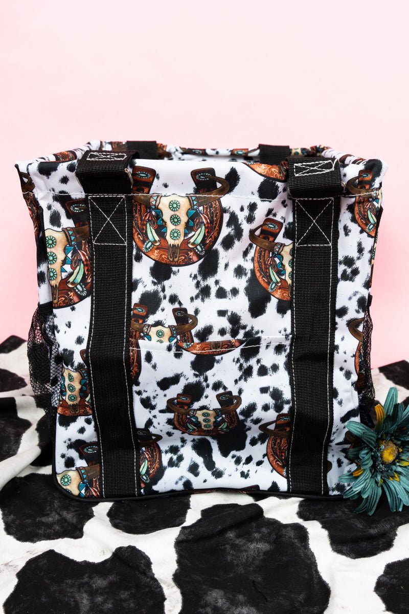 Corpus Christi Cow Mini Collapsible HaulItAll Basket with Mesh