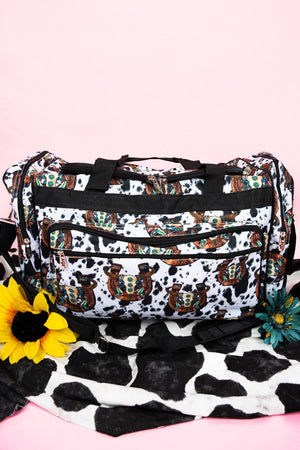 NGIL Corpus Christi Cow Duffle Bag 23" - Wholesale Accessory Market