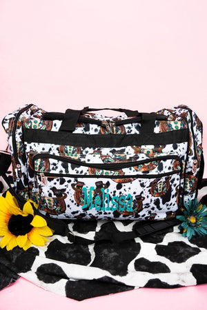 NGIL Corpus Christi Cow Duffle Bag 23" - Wholesale Accessory Market