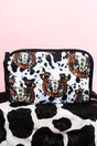 NGIL Corpus Christi Cow Roll Up Cosmetic Bag - Wholesale Accessory Market