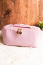 NGIL Morning Ready Pink Large Expandable Cosmetic Bag - Wholesale Accessory Market