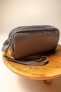 NGIL Gray Genuine Leather Triple Zip Wristlet - Wholesale Accessory Market