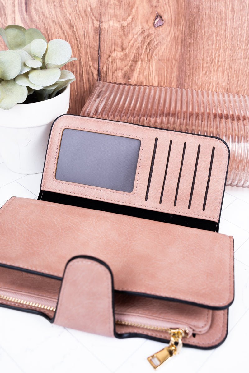 NGIL The Essentials Light Pink Faux Leather Wallet - Wholesale Accessory Market