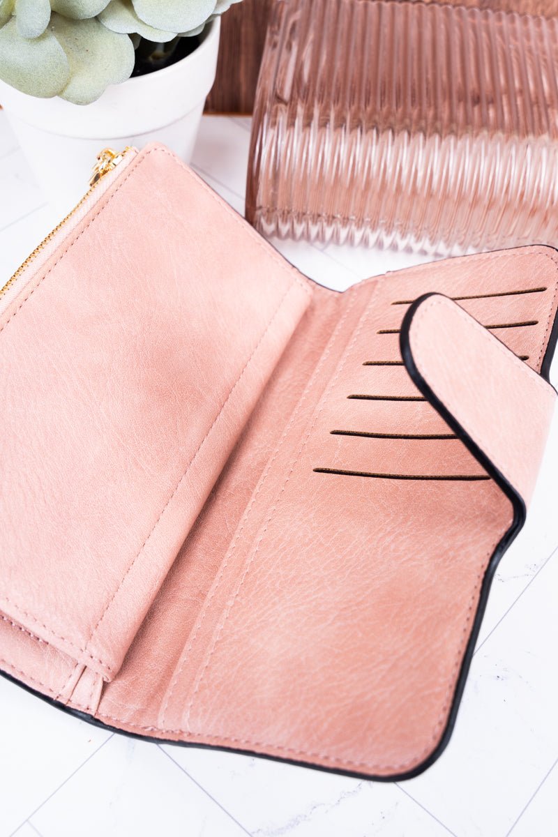 NGIL The Essentials Light Pink Faux Leather Wallet - Wholesale Accessory Market