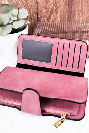 NGIL The Essentials Pink Faux Leather Wallet - Wholesale Accessory Market