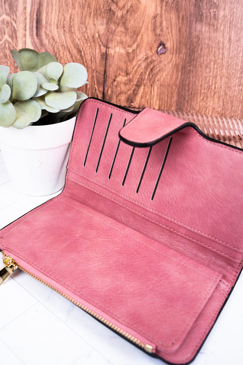 NGIL The Essentials Pink Faux Leather Wallet - Wholesale Accessory Market