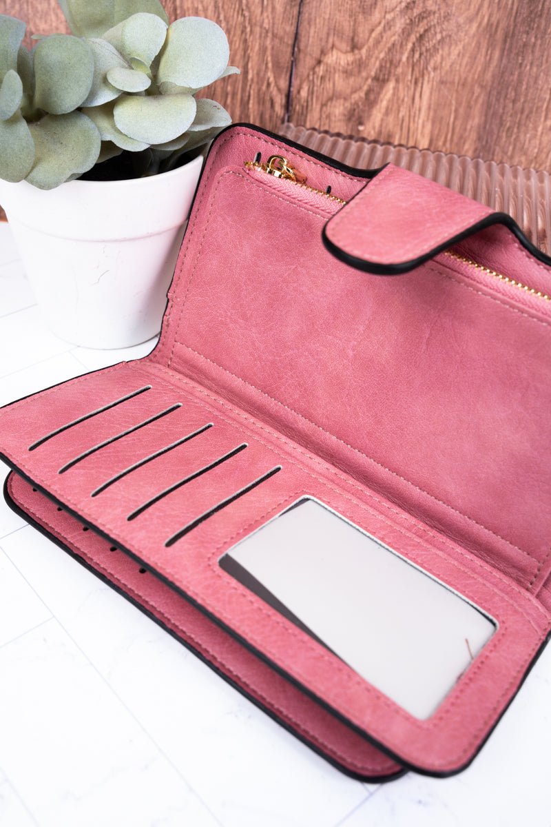 NGIL The Essentials Pink Faux Leather Wallet - Wholesale Accessory Market