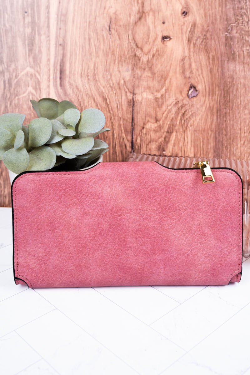NGIL The Essentials Pink Faux Leather Wallet - Wholesale Accessory Market