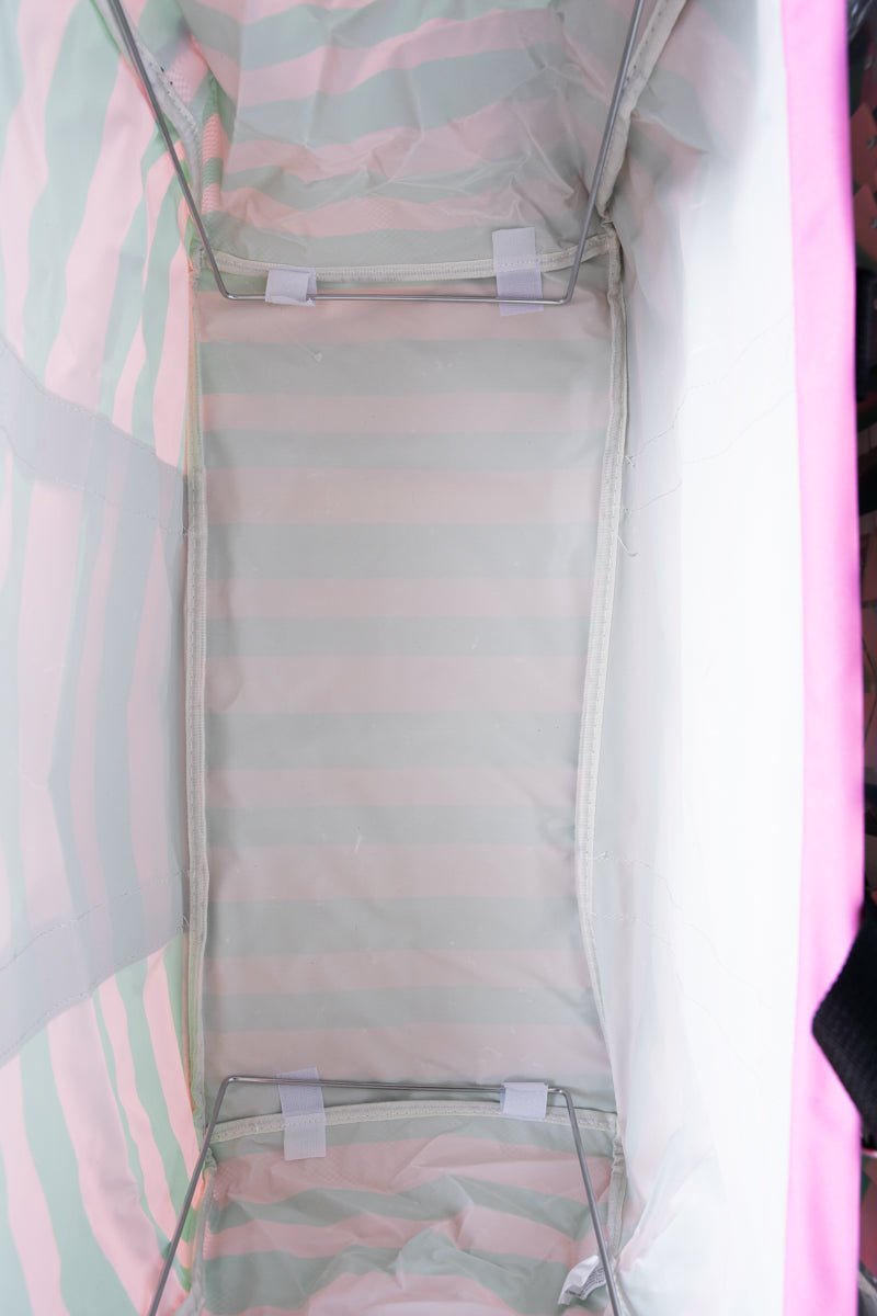 NGIL Bubblegum Bands Collapsible Haul - It - All Basket with Mesh Pockets - Wholesale Accessory Market