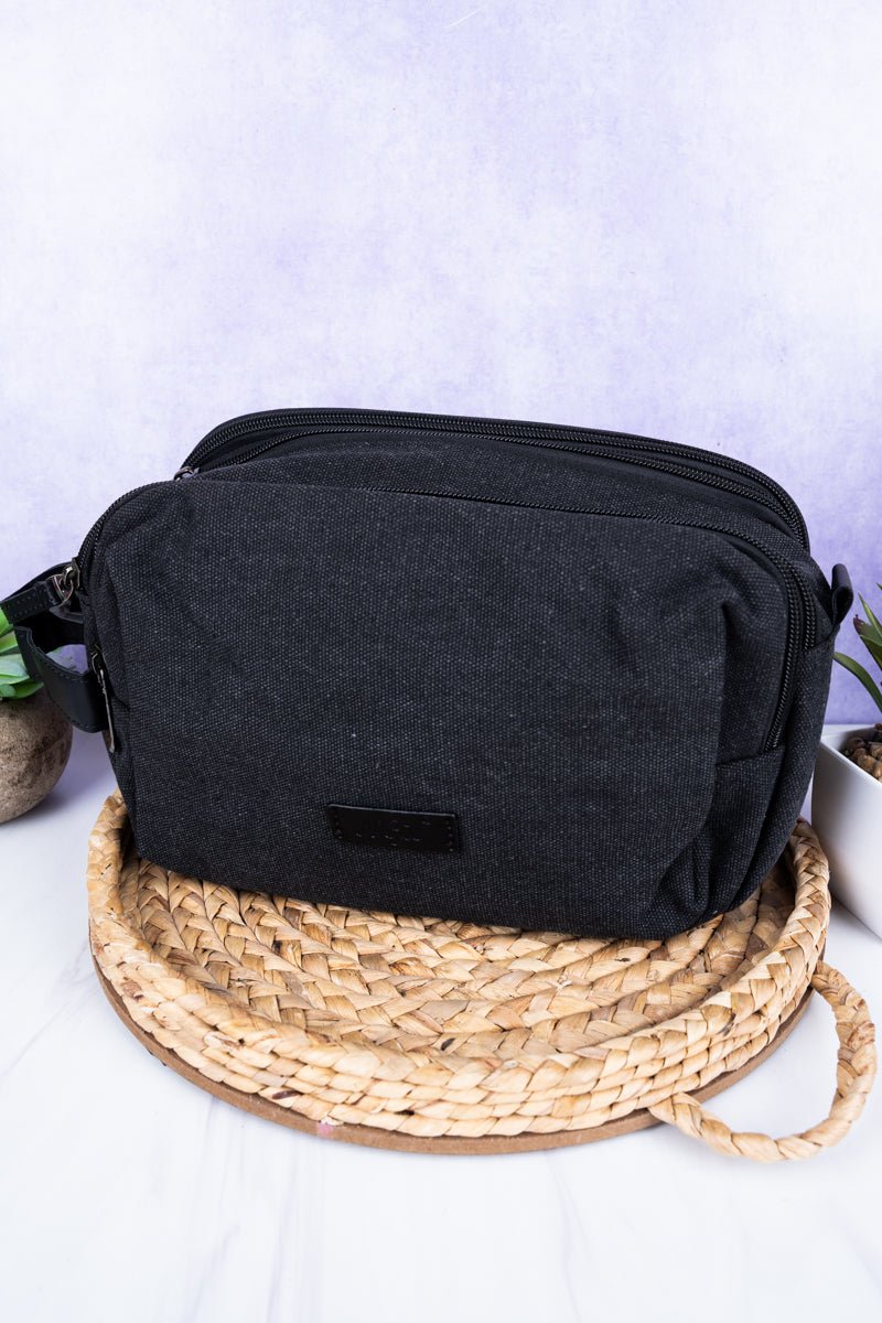 NGIL Black Travel Ready Toiletry Bag - Wholesale Accessory Market