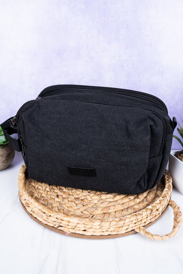 NGIL Black Travel Ready Toiletry Bag - Wholesale Accessory Market