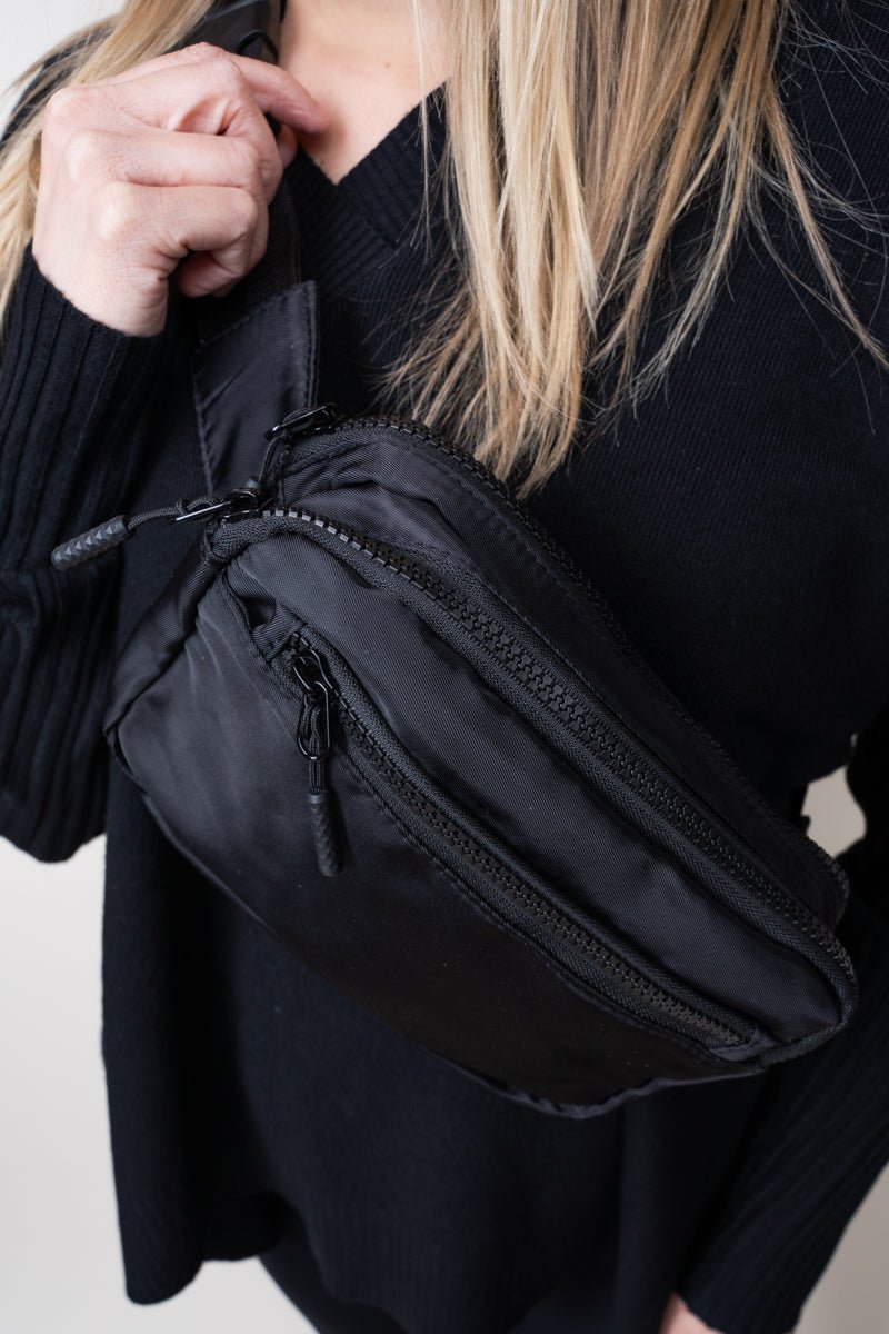 NGIL Black Atlanta Belt Bag - Wholesale Accessory Market
