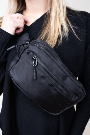 NGIL Black Atlanta Belt Bag - Wholesale Accessory Market