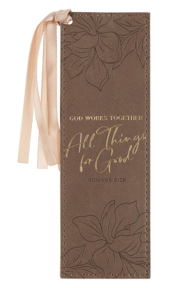 All Things For Good Ash - Brown Faux Leather Page Marker - Wholesale Accessory Market