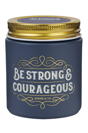 Be Strong and Courageous Fireside Blue Spruce Scented Candle - Wholesale Accessory Market