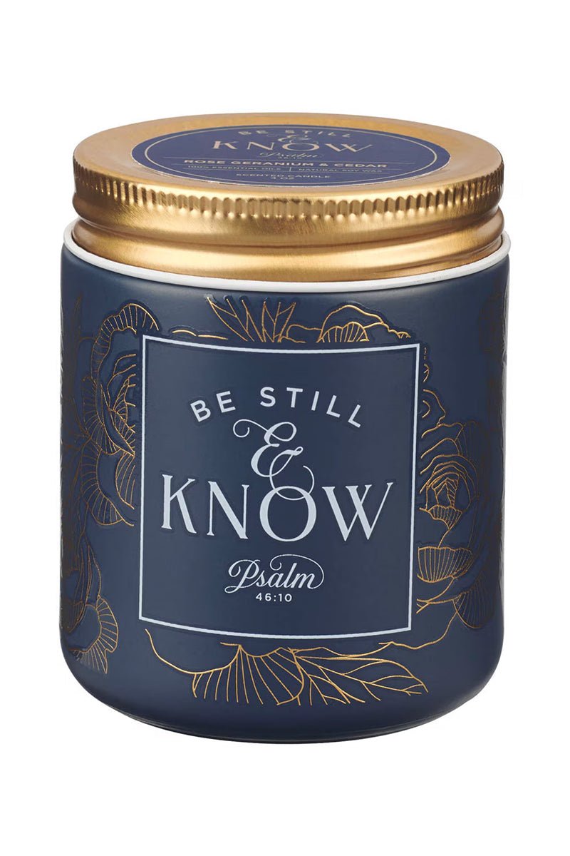 Be Still and Know Blue Nordic Seaside Scented Candle - Wholesale Accessory Market