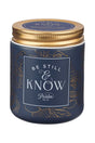 Be Still and Know Blue Nordic Seaside Scented Candle - Wholesale Accessory Market