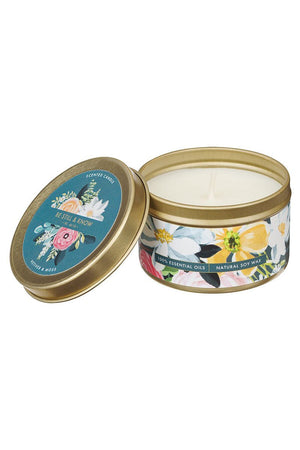 Be Still and Know Vetiver and Moss Scented Candle Tin - Wholesale Accessory Market