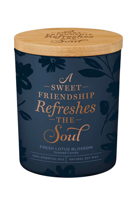 Sweet Friendship Fresh Lotus Blossom Scented Candle - Wholesale Accessory Market