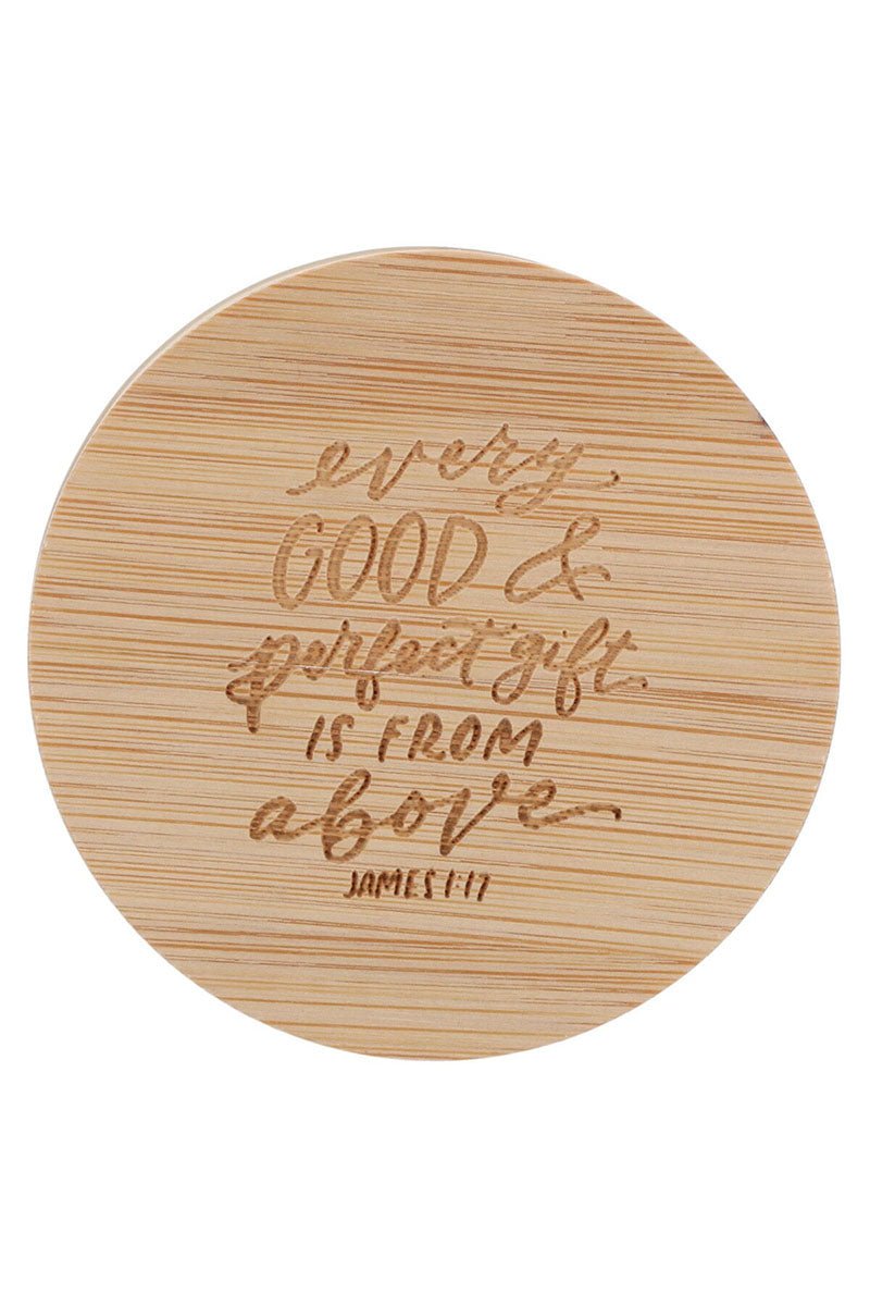 Every Good and Perfect Gift Rainwater Lotus Scented Candle - Wholesale Accessory Market