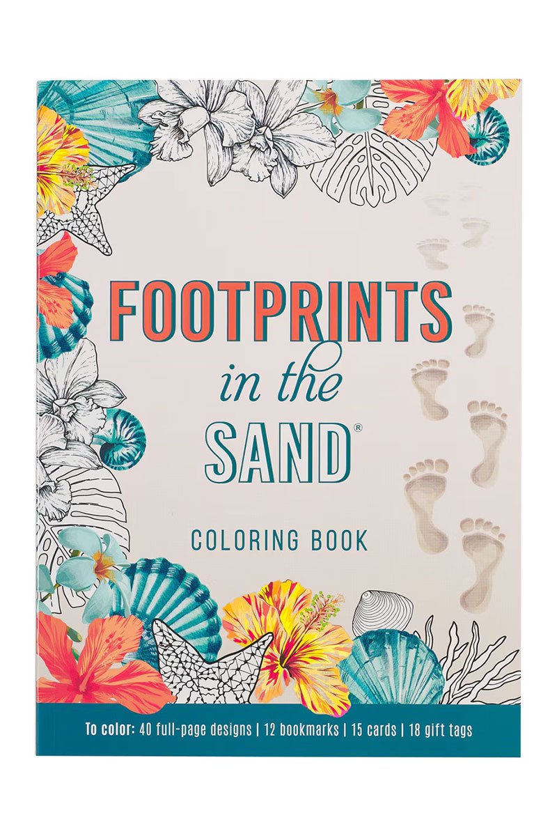 Footprints in the Sand Coloring Book - Wholesale Accessory Market