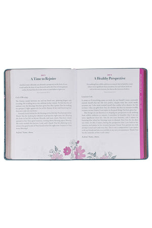 Consider it All Joy Blue Faux Leather Daily Prayer Book For Women - Wholesale Accessory Market