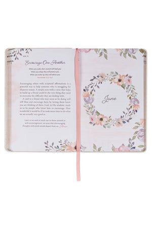 Godly Wisdom For Women White Faux Leather Devotional - Wholesale Accessory Market