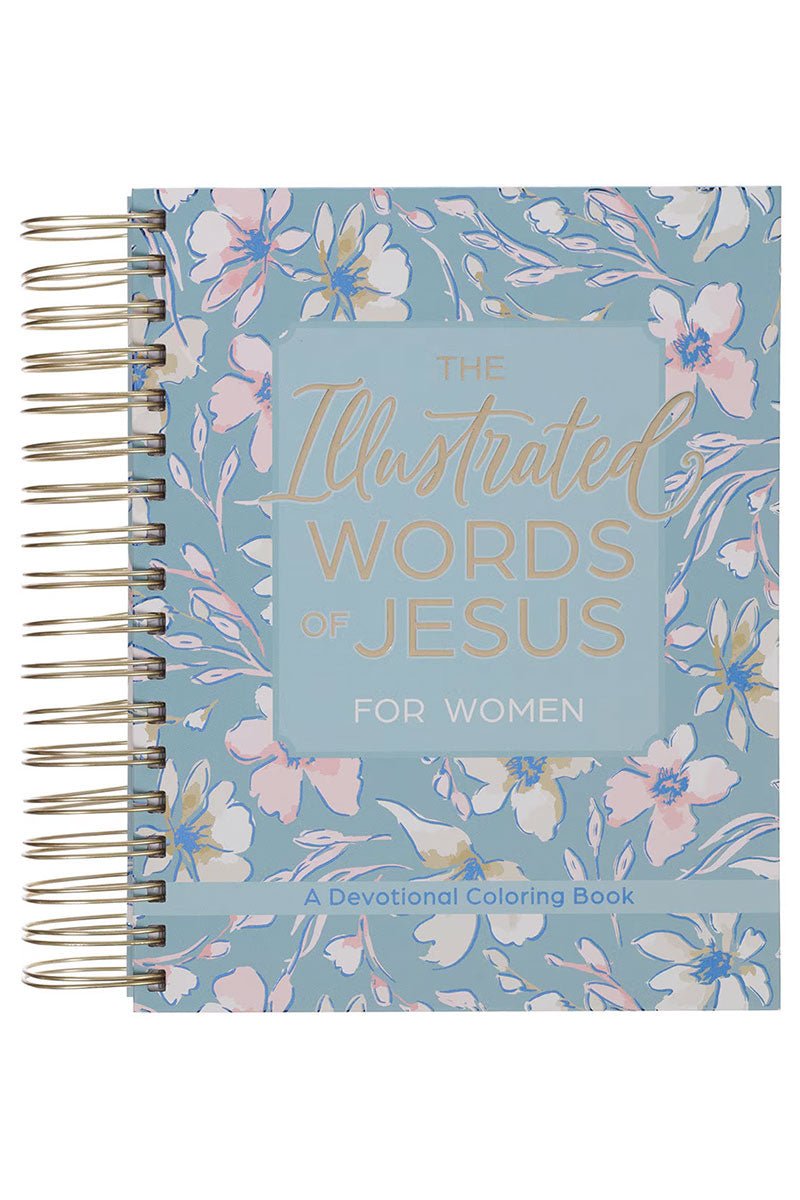 The Illustrated Words of Jesus for Women Wirebound Coloring Devotional - Wholesale Accessory Market