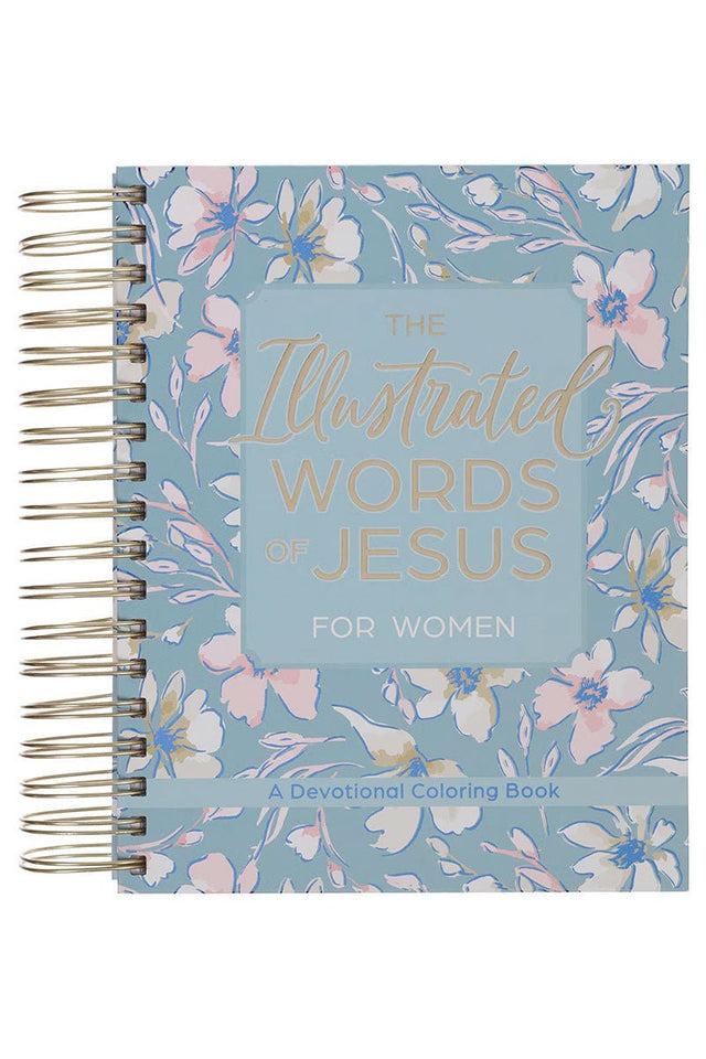 The Illustrated Words of Jesus for Women Wirebound Coloring Devotional - Wholesale Accessory Market