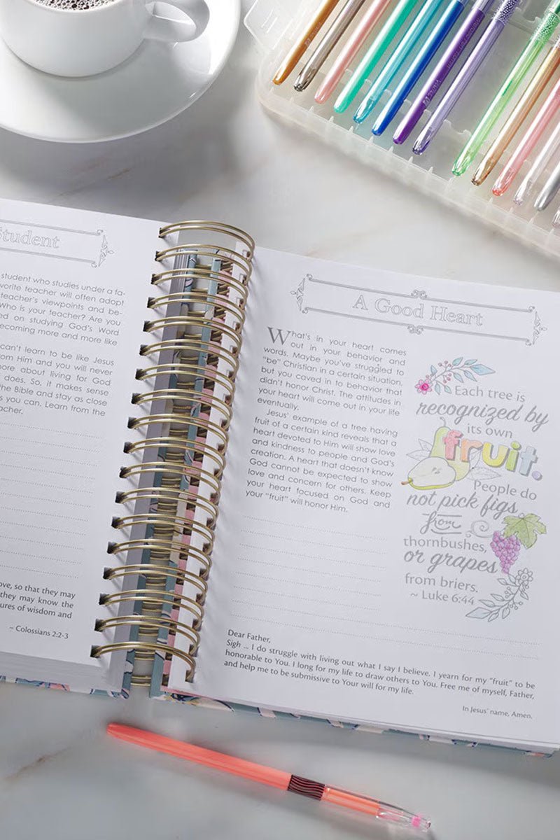 The Illustrated Words of Jesus for Women Wirebound Coloring Devotional - Wholesale Accessory Market