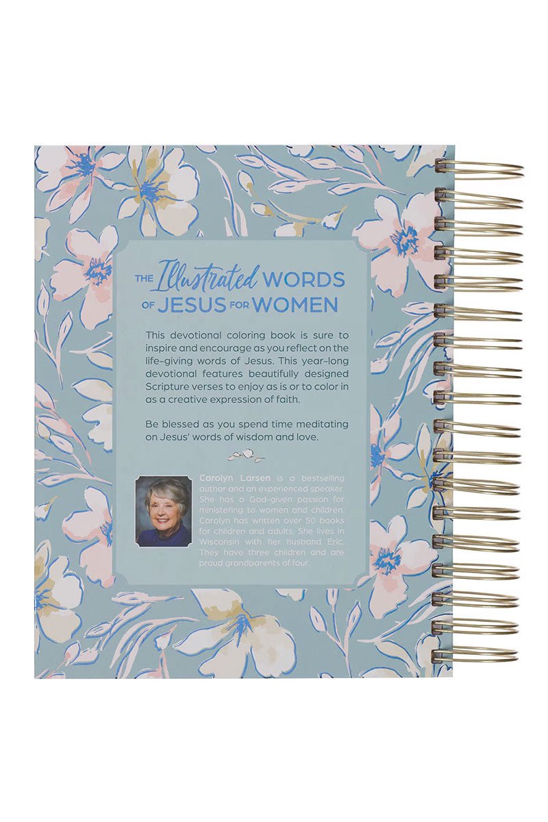 The Illustrated Words of Jesus for Women Wirebound Coloring Devotional - Wholesale Accessory Market