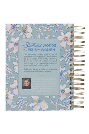 The Illustrated Words of Jesus for Women Wirebound Coloring Devotional - Wholesale Accessory Market