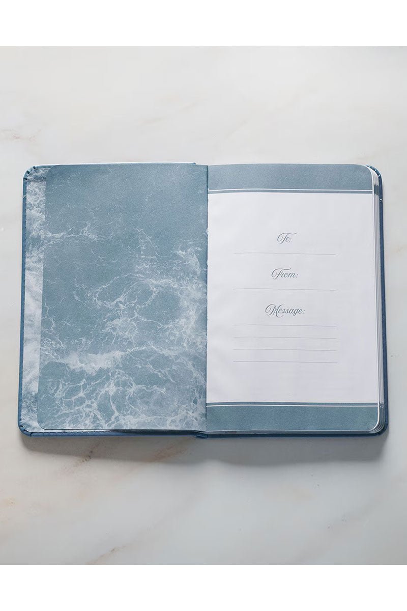 101 Prayers to Cope with Depression Blue Faux Leather Book - Wholesale Accessory Market