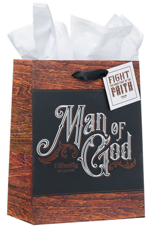 Man Of God Medium Gift Bag - Wholesale Accessory Market