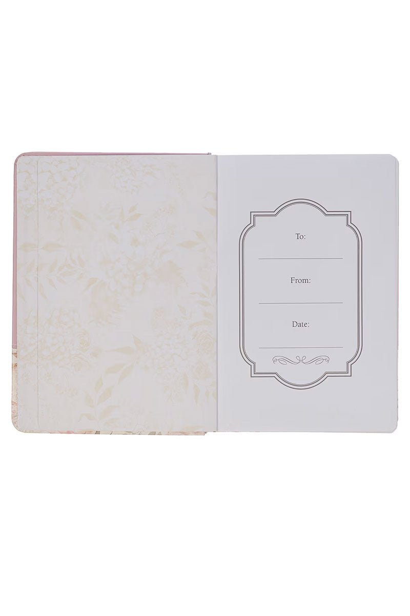 Done in Love Pink Floral Faux Leather Journal with Pen Holder - Wholesale Accessory Market