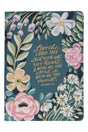 Love the Lord Teal Floral Faux Leather Zippered Journal - Wholesale Accessory Market
