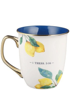 Rejoice Always Lemon Mug - Wholesale Accessory Market