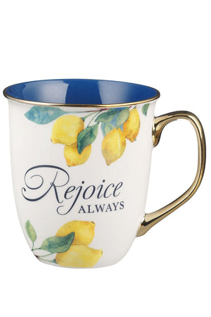 Rejoice Always Lemon Mug - Wholesale Accessory Market