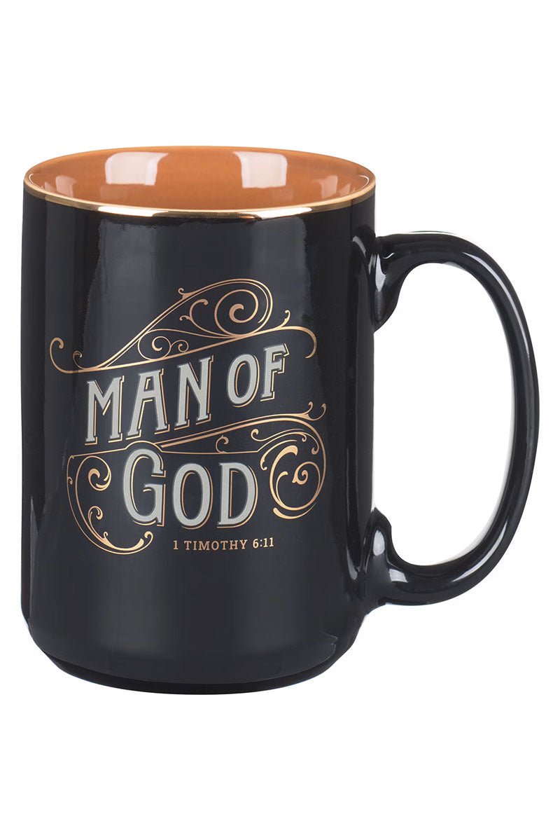 Man of God Black Ceramic Mug - Wholesale Accessory Market